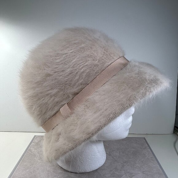 Vintage Kangol Design Furgora Women's Hat - Beige - Picture 1 of 9